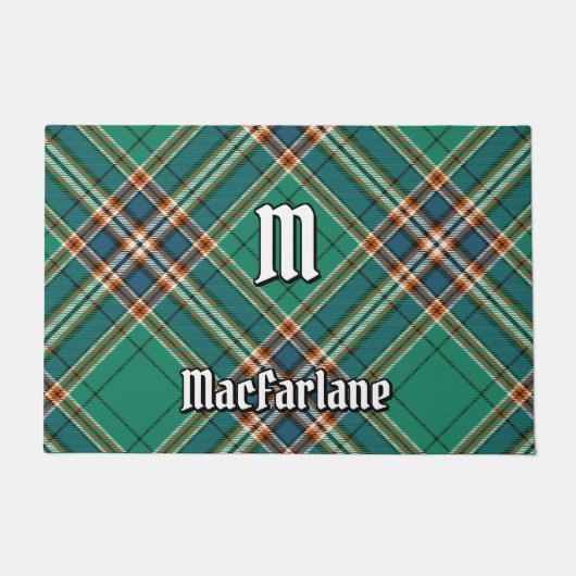 Clan MacFarlane Oude Jacht Tartan Deurmat (Voorkant)