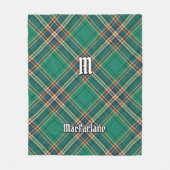 Clan MacFarlane Oude Jacht Tartan Fleece Deken (Voorkant)