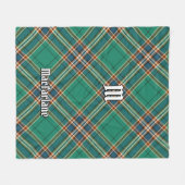 Clan MacFarlane Oude Jacht Tartan Fleece Deken (Voorkant (Horizontaal))