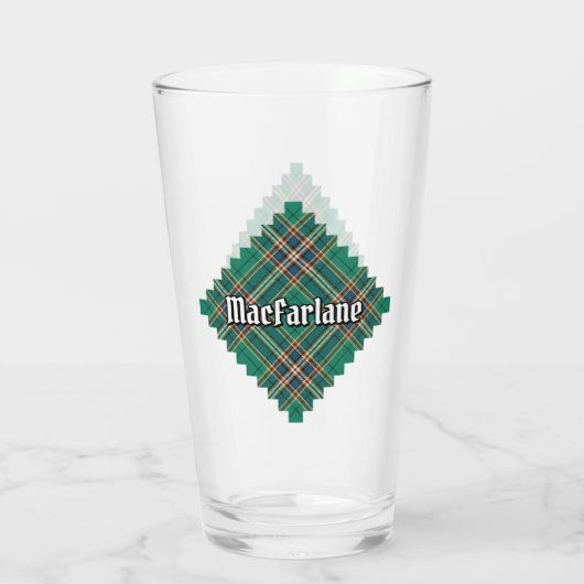 Clan MacFarlane Oude Jacht Tartan Glas (Achterkant)