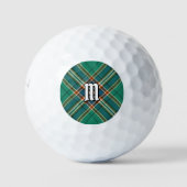 Clan MacFarlane Oude Jacht Tartan Golfballen (Voorkant)