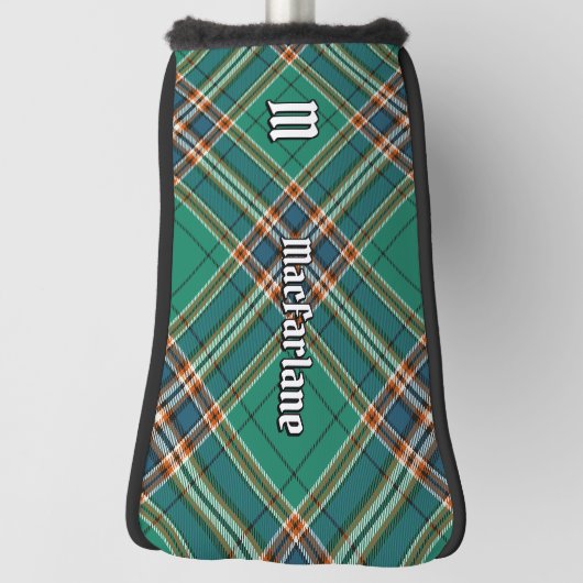 Clan MacFarlane Oude Jacht Tartan Golfheadcover (Draai 90)