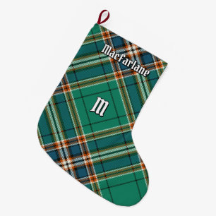 Clan MacFarlane Oude Jacht Tartan Grote Kerstsok