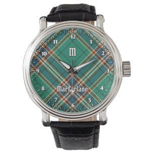 Clan MacFarlane Oude Jacht Tartan Horloge