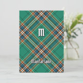 Clan MacFarlane Oude Jacht Tartan Kaart (Staand voorkant)