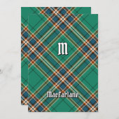Clan MacFarlane Oude Jacht Tartan Kaart (Voorkant / Achterkant)