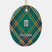 Clan MacFarlane Oude Jacht Tartan Keramisch Ornament (Rechts)