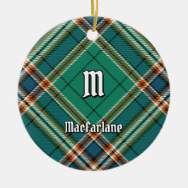 Clan MacFarlane Oude Jacht Tartan Keramisch Ornament