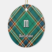 Clan MacFarlane Oude Jacht Tartan Keramisch Ornament (Links)