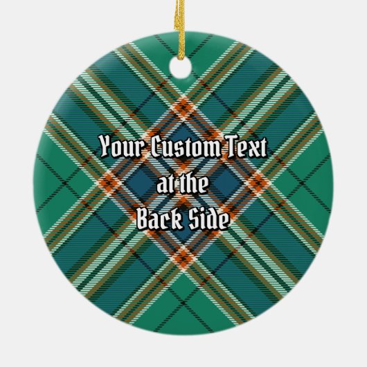 Clan MacFarlane Oude Jacht Tartan Keramisch Ornament (Achterkant)