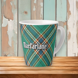 Clan MacFarlane Oude Jacht Tartan Latte Mok