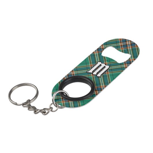 Clan MacFarlane Oude Jacht Tartan Mini Flessenopener (Voorkant Gekanteld)
