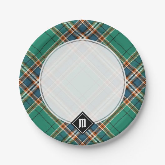Clan MacFarlane Oude Jacht Tartan Papieren Bordje (Voorkant)