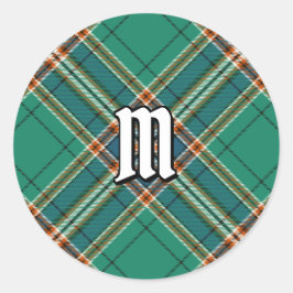 Clan MacFarlane Oude Jacht Tartan Ronde Sticker