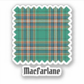 Clan MacFarlane Oude Jacht Tartan Sticker (Voorkant)