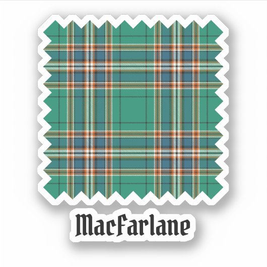 Clan MacFarlane Oude Jacht Tartan Sticker (Voorkant)