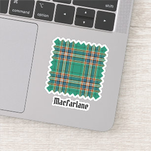 Clan MacFarlane Oude Jacht Tartan Sticker