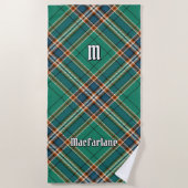 Clan MacFarlane Oude Jacht Tartan Strandlaken (Voorkant)