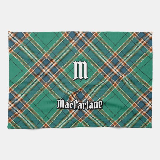 Clan MacFarlane Oude Jacht Tartan Theedoek (Horizontaal)