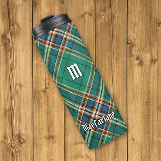 Clan MacFarlane Oude Jacht Tartan Thermosbeker
