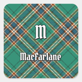 Clan MacFarlane Oude Jacht Tartan Vierkante Sticker