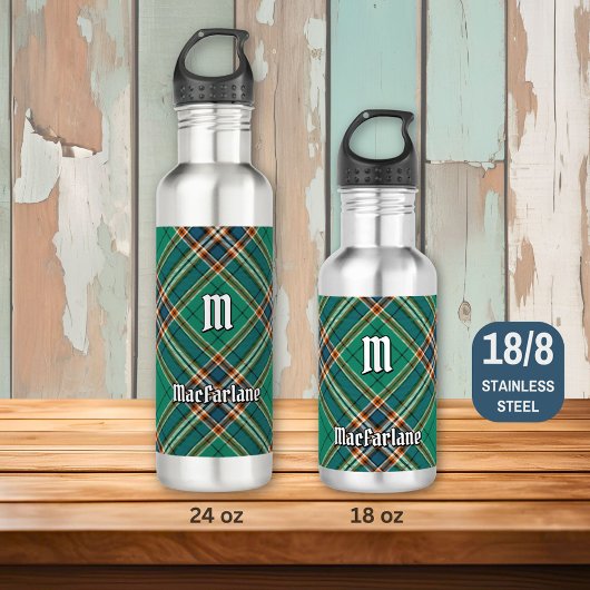 Clan MacFarlane Oude Jacht Tartan Waterfles