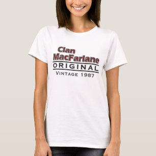 Clan MacFarlane past uw geboortejaar aan T-shirt