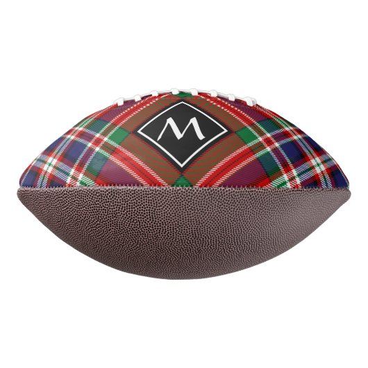 Clan MacFarlane Red Tartan American Football (Gedraaid 90)