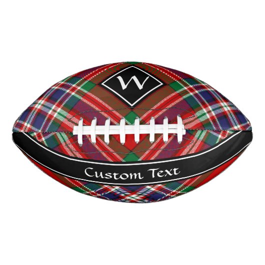 Clan MacFarlane Red Tartan American Football (Voorkant)