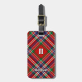 Clan MacFarlane Red Tartan Bagagelabel (Voorkant verticaal)