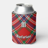 Clan MacFarlane Red Tartan Blikjeskoeler (Blikje Voorkant)