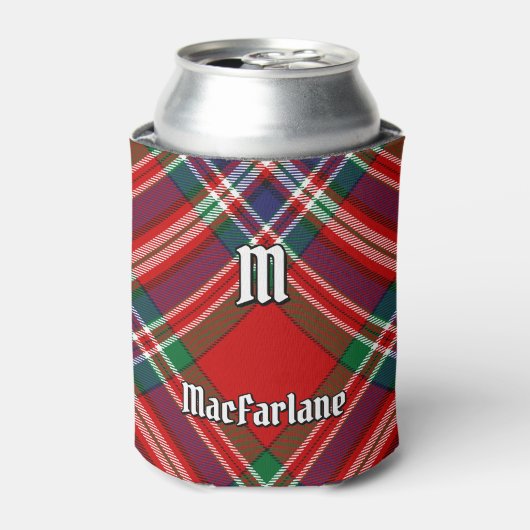 Clan MacFarlane Red Tartan Blikjeskoeler (Blikje Voorkant)