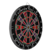 Clan MacFarlane Red Tartan Dartbord (Voorkant Links)