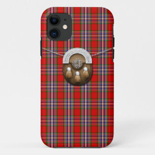 Clan MacFarlane Red Tartan en Sporran iPhone 11 Hoesje