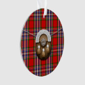 Clan MacFarlane Red Tartan en Sporran Ornament (voorkant)