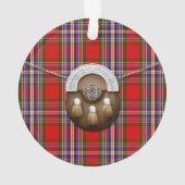 Clan MacFarlane Red Tartan en Sporran Ornament (achterkant)