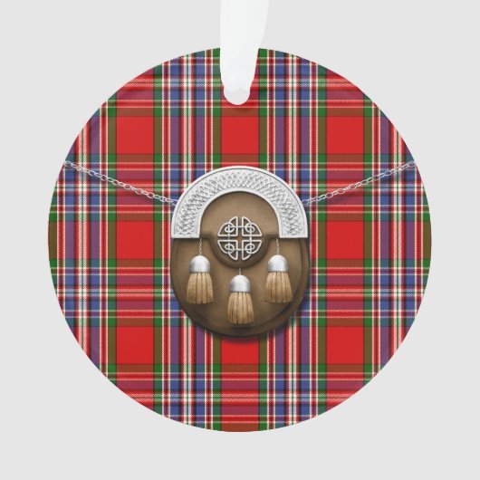 Clan MacFarlane Red Tartan en Sporran Ornament (voorkant)