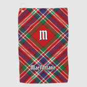 Clan MacFarlane Red Tartan Golfhanddoek (Voorkant)