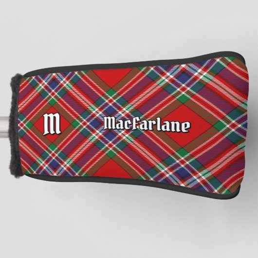 Clan MacFarlane Red Tartan Golfheadcover (Voorkant)