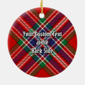 Clan MacFarlane Red Tartan Keramisch Ornament (Achterkant)