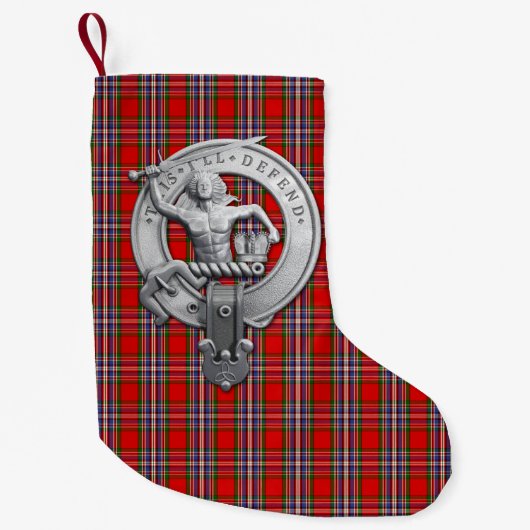 Clan MacFarlane Red Tartan Kleine Kerstsok (Voorkant)