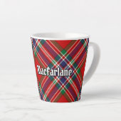 Clan MacFarlane Red Tartan Latte Mok (Rechterhoek)