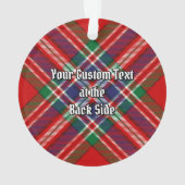 Clan MacFarlane Red Tartan Ornament (achterkant)