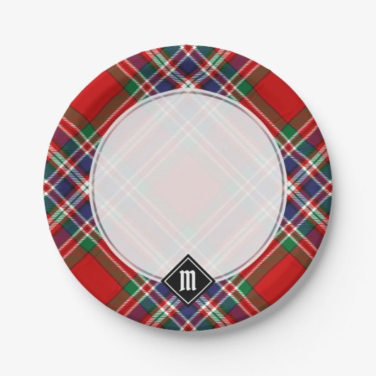 Clan MacFarlane Red Tartan Papieren Bordje (Voorkant)