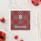 Clan MacFarlane Red Tartan Servet (Insitu)