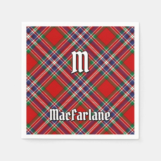 Clan MacFarlane Red Tartan Servet (Voorkant)