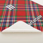 Clan MacFarlane Red Tartan Sherpa Deken (3/4)