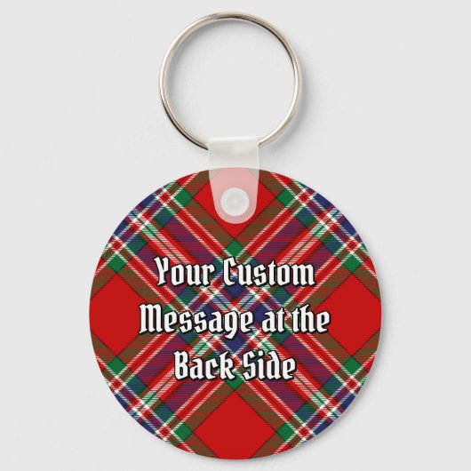Clan MacFarlane Red Tartan Sleutelhanger (Achterkant)
