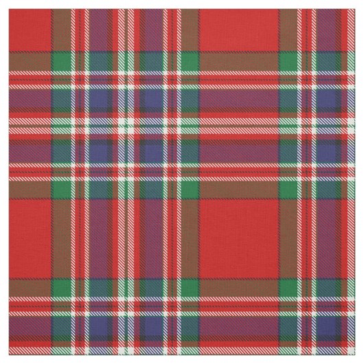 Clan MacFarlane Red Tartan Stof (Swatch)