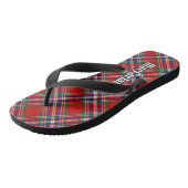 Clan MacFarlane Red Tartan Teenslippers (Schuin)